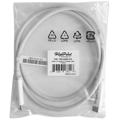HighPoint Thunderbolt 3 40 Gb s Cable