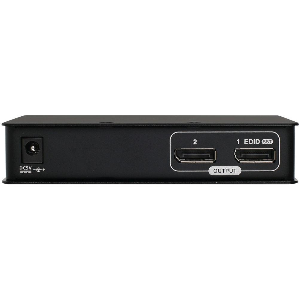 IOGEAR 2-Port DisplayPort 1.2 Graphics Splitter Multi-Monitor MST Video Hub