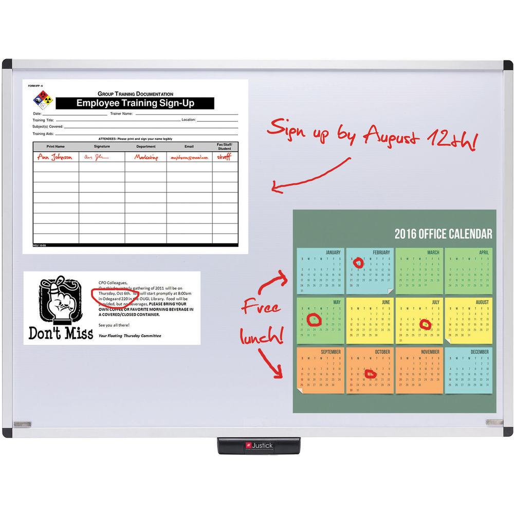 Justick Overlay Premium Frame Dry Erase Board