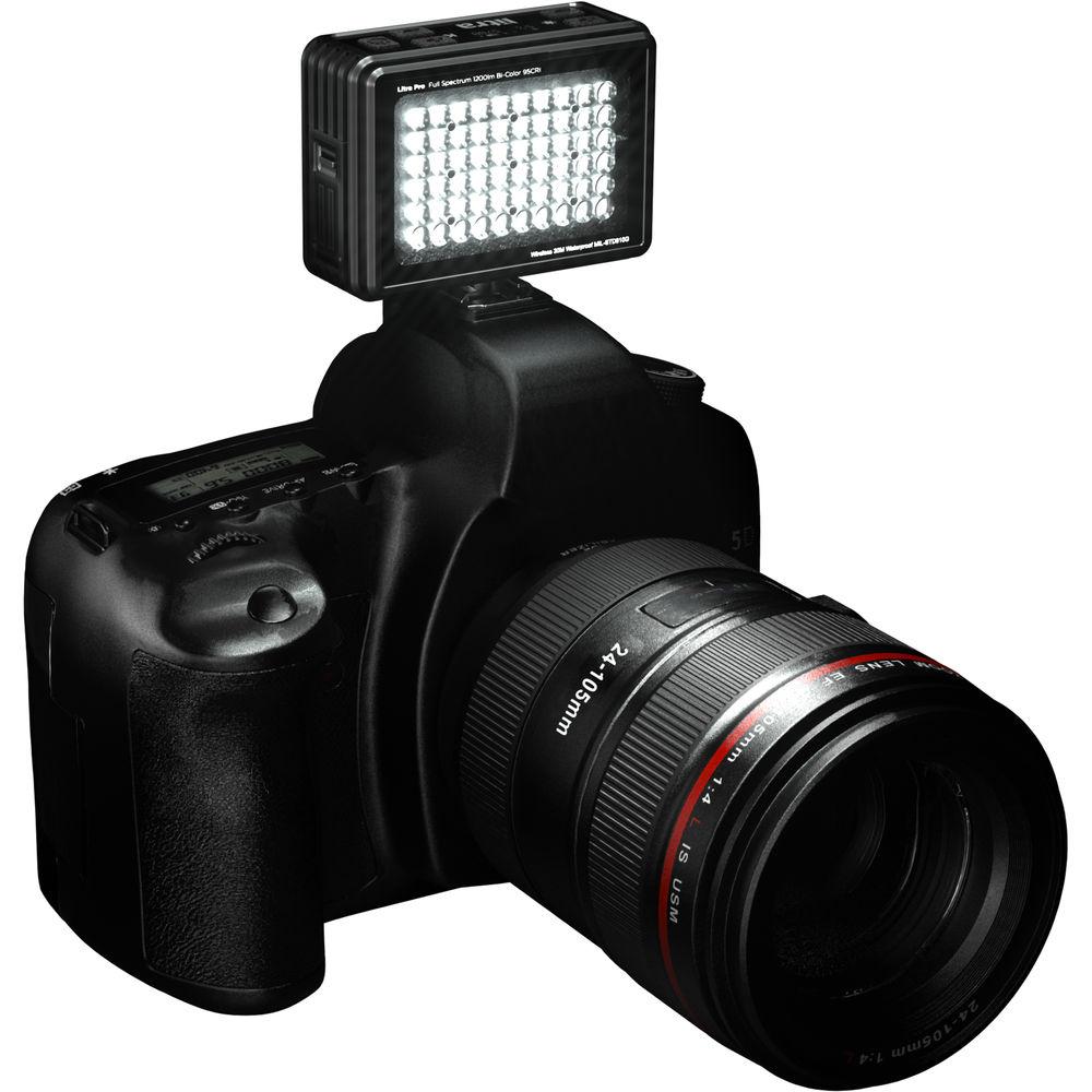 LITRA LitraPro Bi-Color On-Camera Light with Dome Diffuser, Shoe Mount & USB Cable