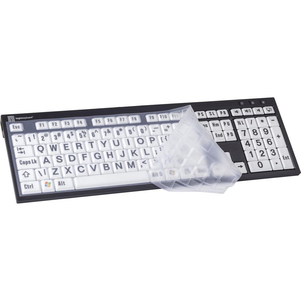 LogicKeyboard Clear Silicone Cover for PC Slim Line Nero PC Slim Line Keyboard