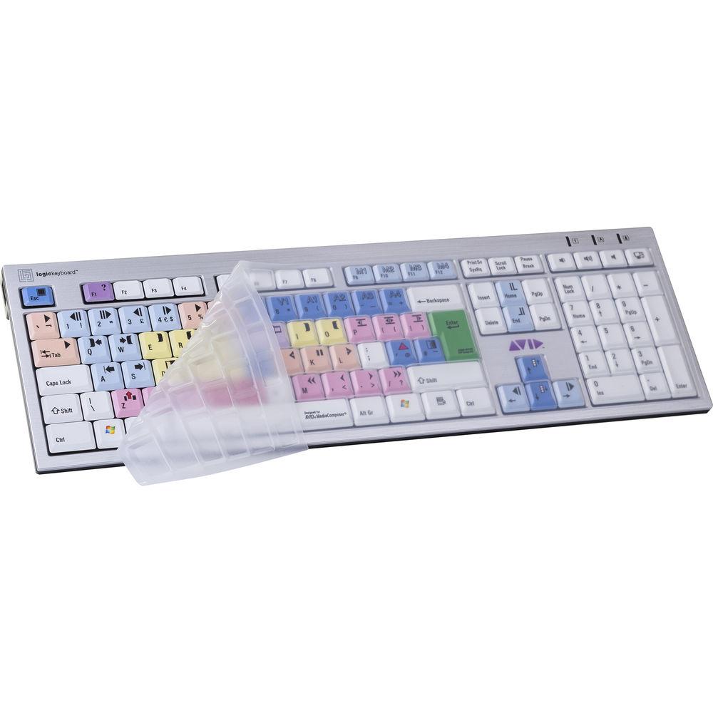 LogicKeyboard Clear Silicone Cover for PC Slim Line Nero PC Slim Line Keyboard