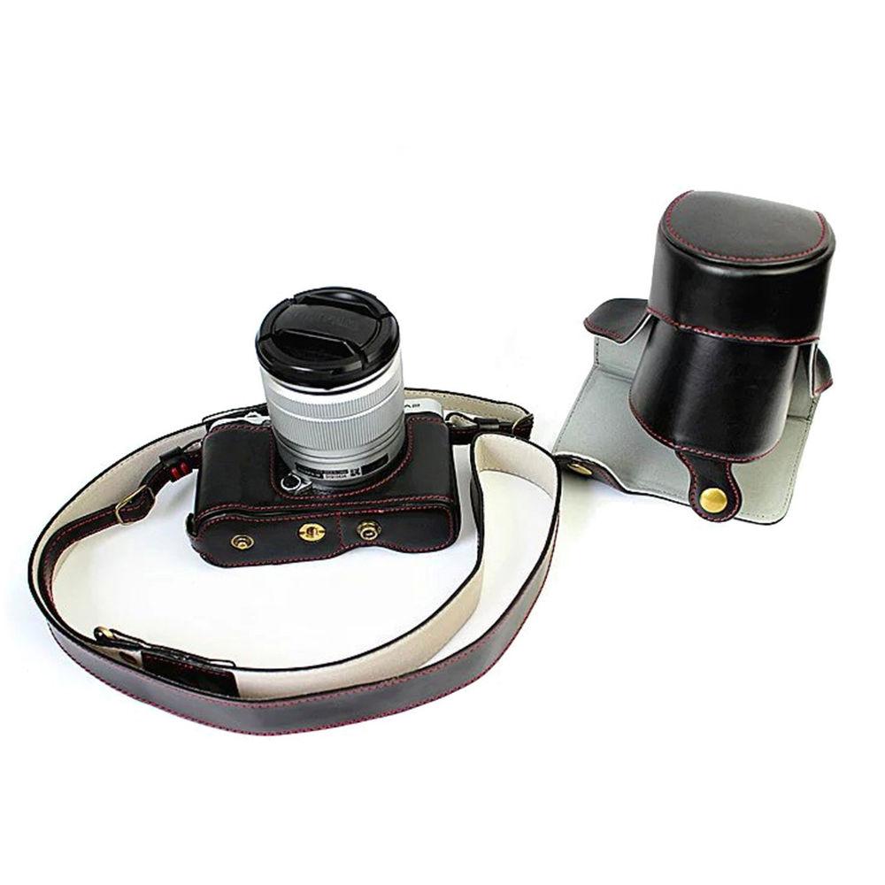 MegaGear MG1001 Ever Ready Leather Case with Bottom Opening for Fujifilm X-A3, X-A2, X-A1, X-M1
