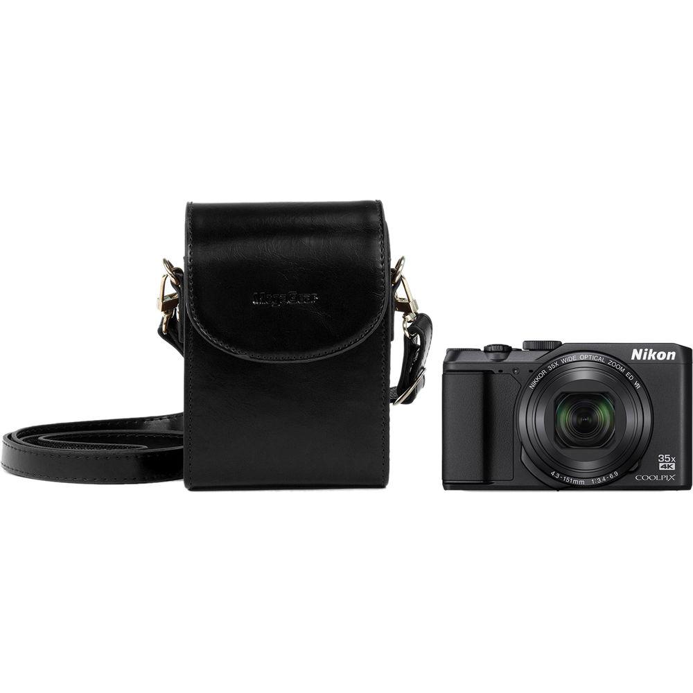 MegaGear Protective Leather Camera Case for Nikon COOLPIX A900