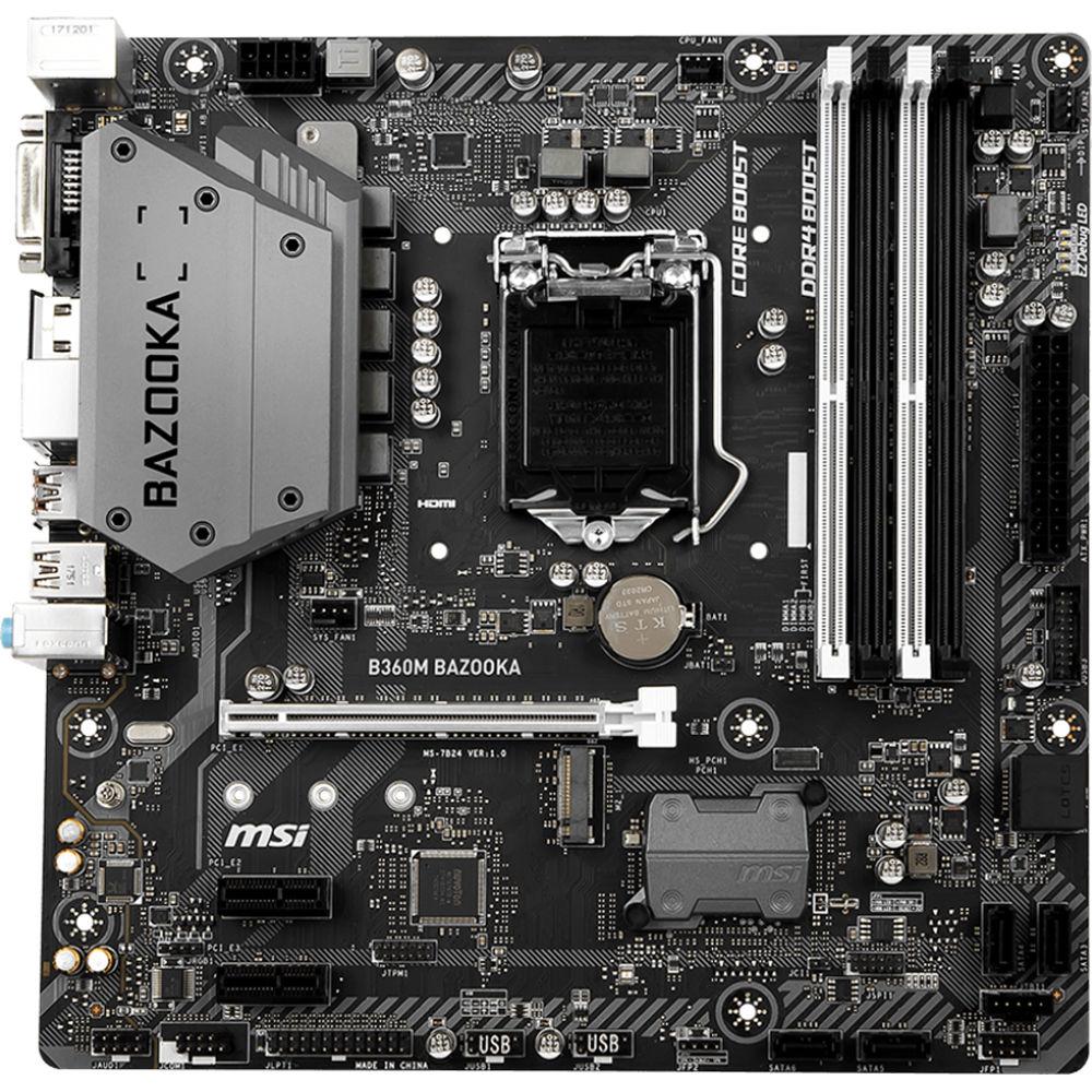 MSI B360M Bazooka LGA 1151 Micro-ATX Motherboard