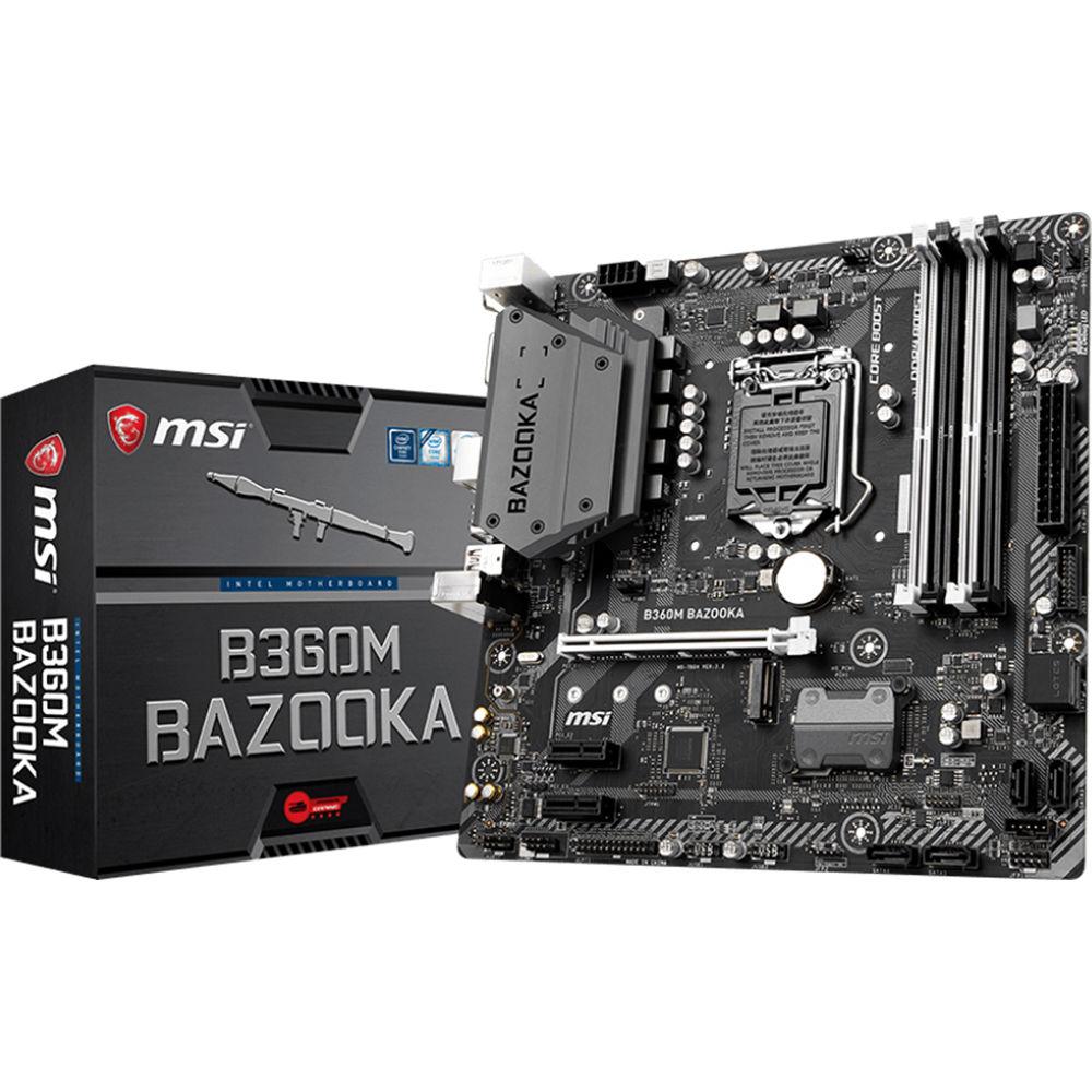 MSI B360M Bazooka LGA 1151 Micro-ATX Motherboard