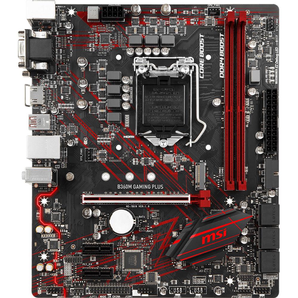 MSI B360M Gaming Plus LGA 1151 Micro-ATX Motherboard