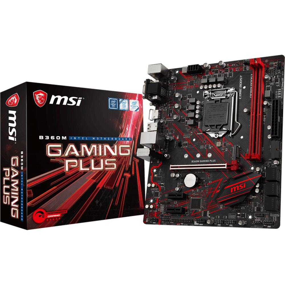 MSI B360M Gaming Plus LGA 1151 Micro-ATX Motherboard
