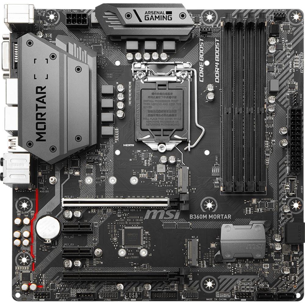 MSI B360M Mortar LGA 1151 Micro-ATX Motherboard