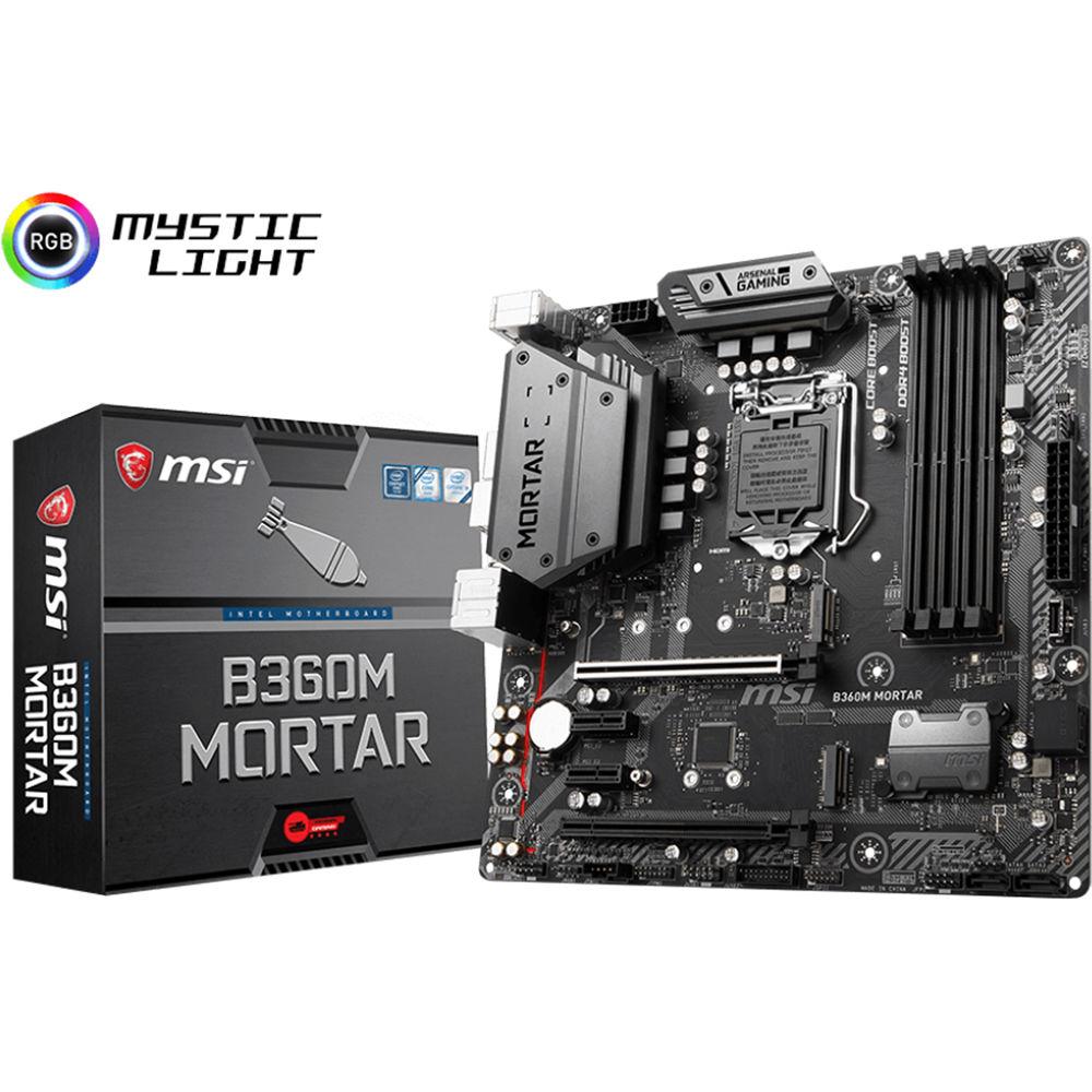 MSI B360M Mortar LGA 1151 Micro-ATX Motherboard