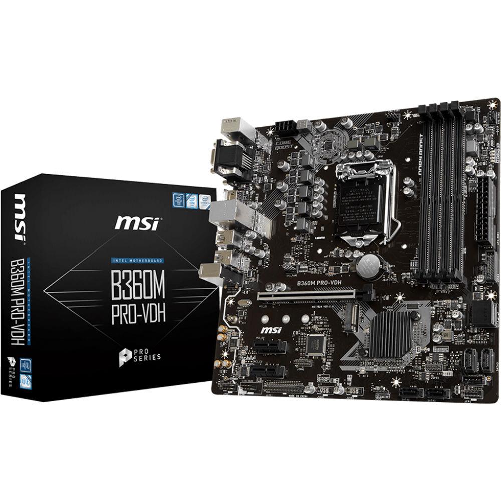 MSI B360M Pro-VDH LGA 1151 Micro-ATX Motherboard