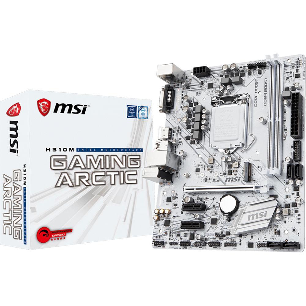 MSI H310M Gaming Arctic LGA 1151 Micro-ATX Motherboard