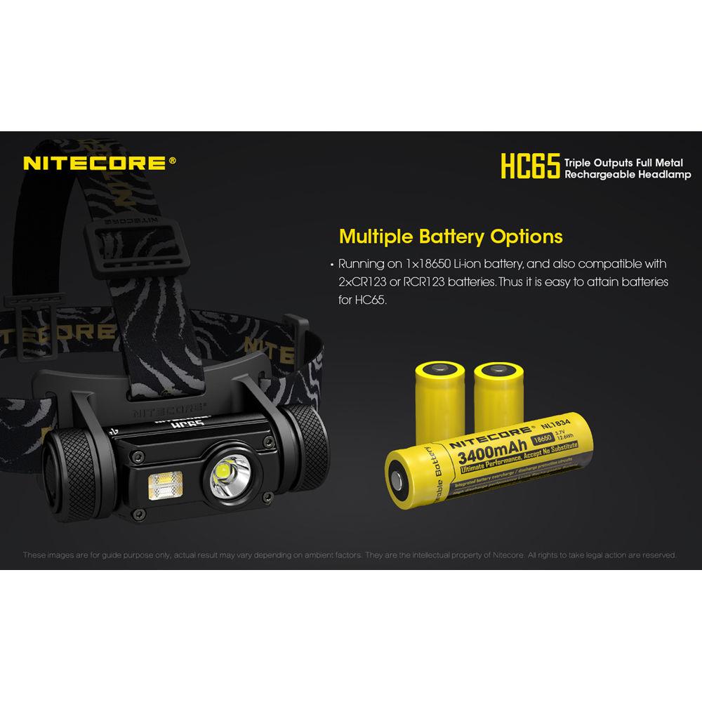 Nitecore HC65 USB Rechargeable LED Headlamp