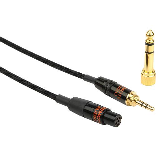 Remote Audio Breakout Cable TA5M to 3.5mm TRS Unimatch and TA5F for Electret Talkback Headset into Lectrosonics Transmitters