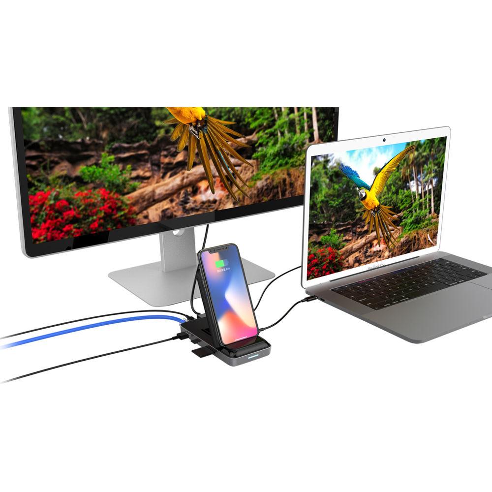 Sanho HyperDrive Wireless Charger 8-in-1 USB Type-C Hub