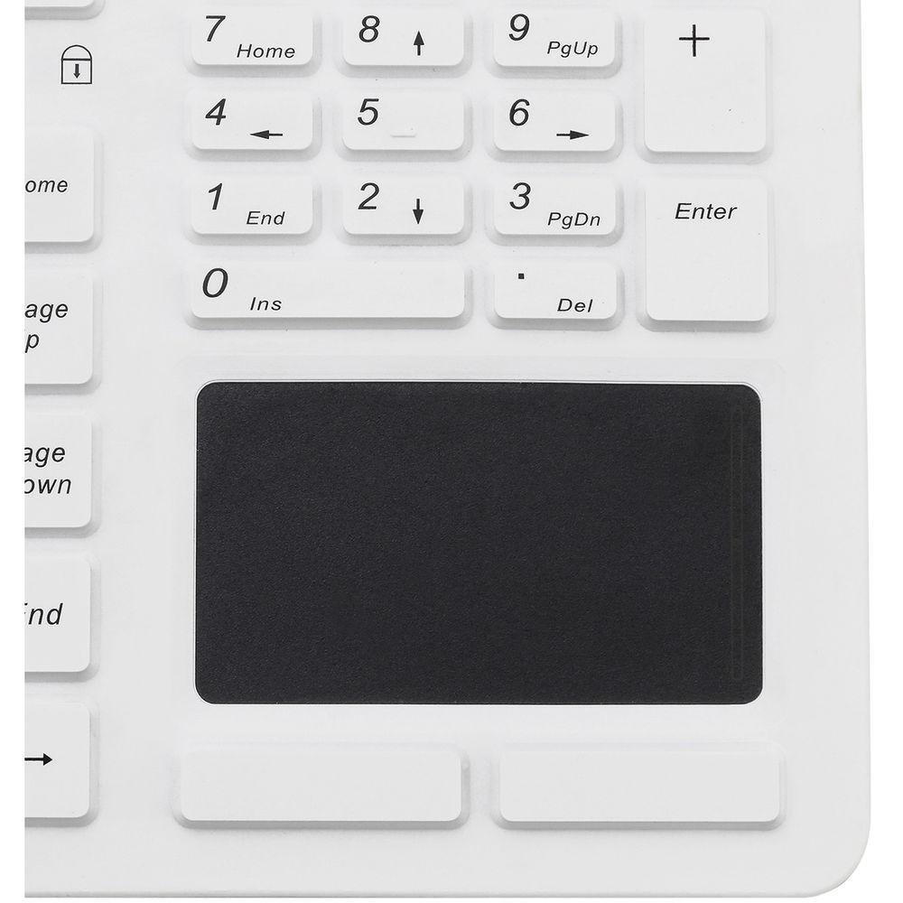 Adesso SlimTouch 270 Antimicrobial Waterproof Touchpad Keyboard, Adesso, SlimTouch, 270, Antimicrobial, Waterproof, Touchpad, Keyboard
