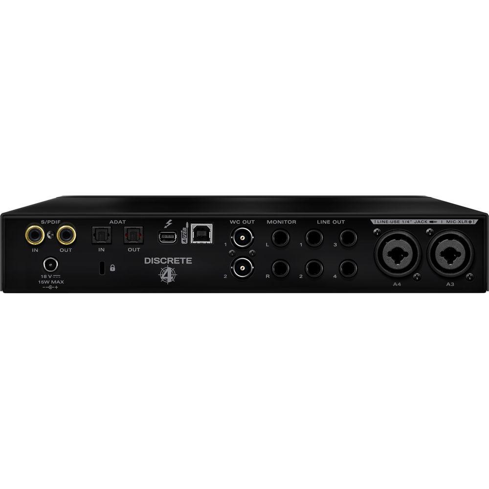 Antelope Discrete 4 Thunderbolt USB 14x20 Audio Interface with Premium FX Pack