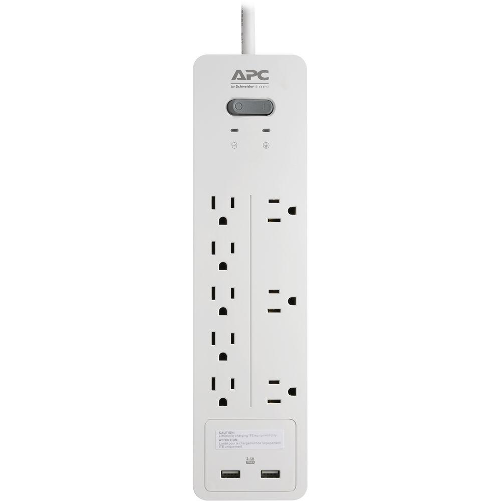 APC Home Office SurgeArrest 8-Outlet Surge Protector with USB Charging