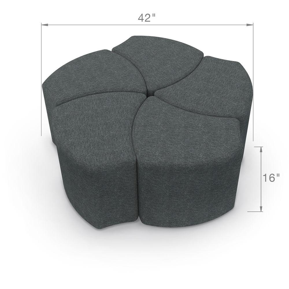 Balt Economy Shapes Upholstered Stool