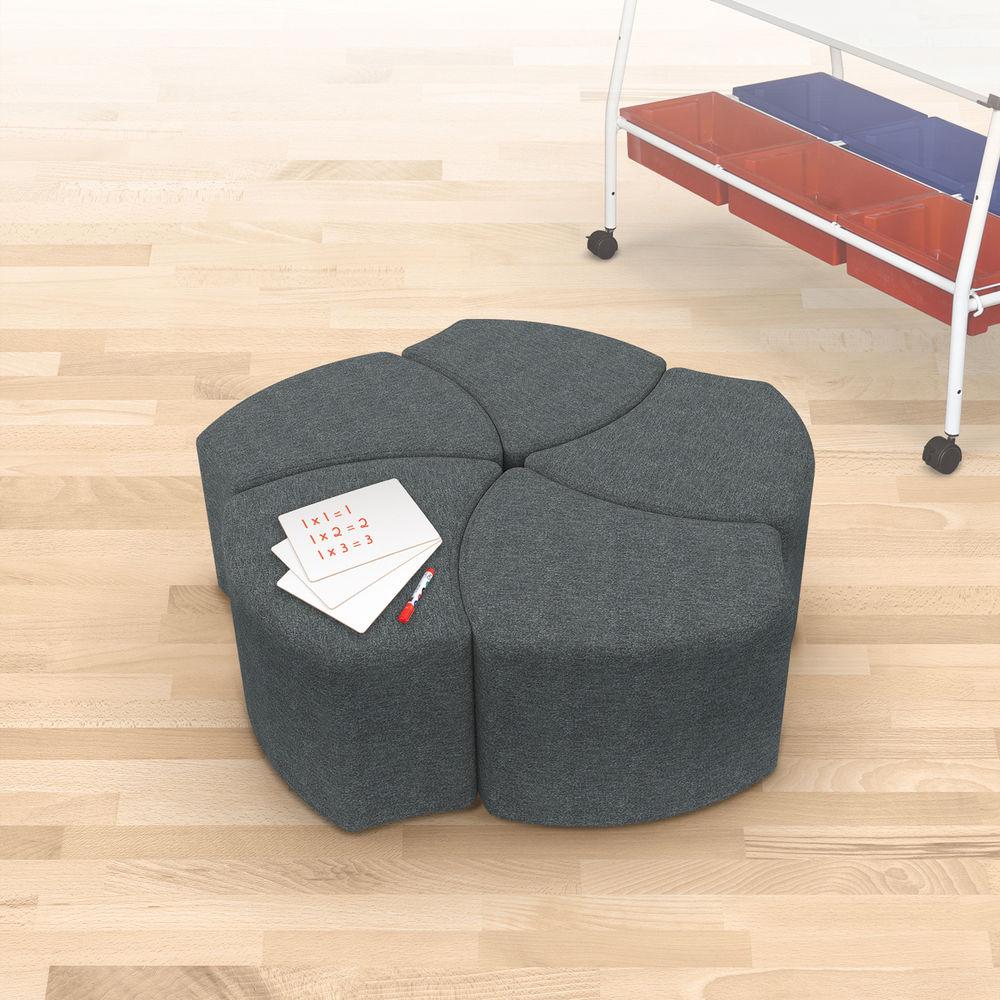 Balt Economy Shapes Upholstered Stool