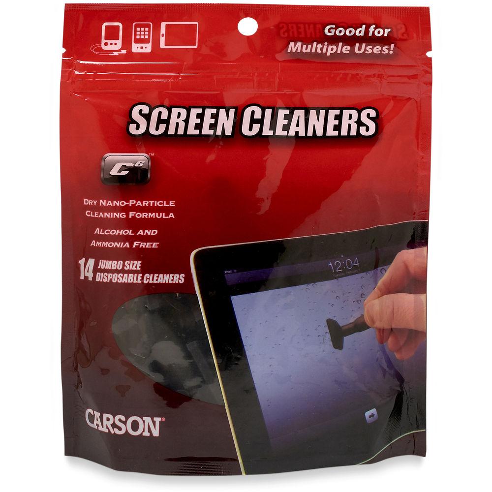 Carson C6 - CS-80 Disposable Jumbo Screen Cleaners, Carson, C6, CS-80, Disposable, Jumbo, Screen, Cleaners