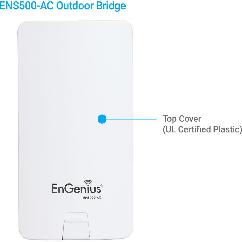 EnGenius ENS500-AC EnTurbo Advanced Wave 2 11ac 5 GHz Wireless Outdoor Bridge