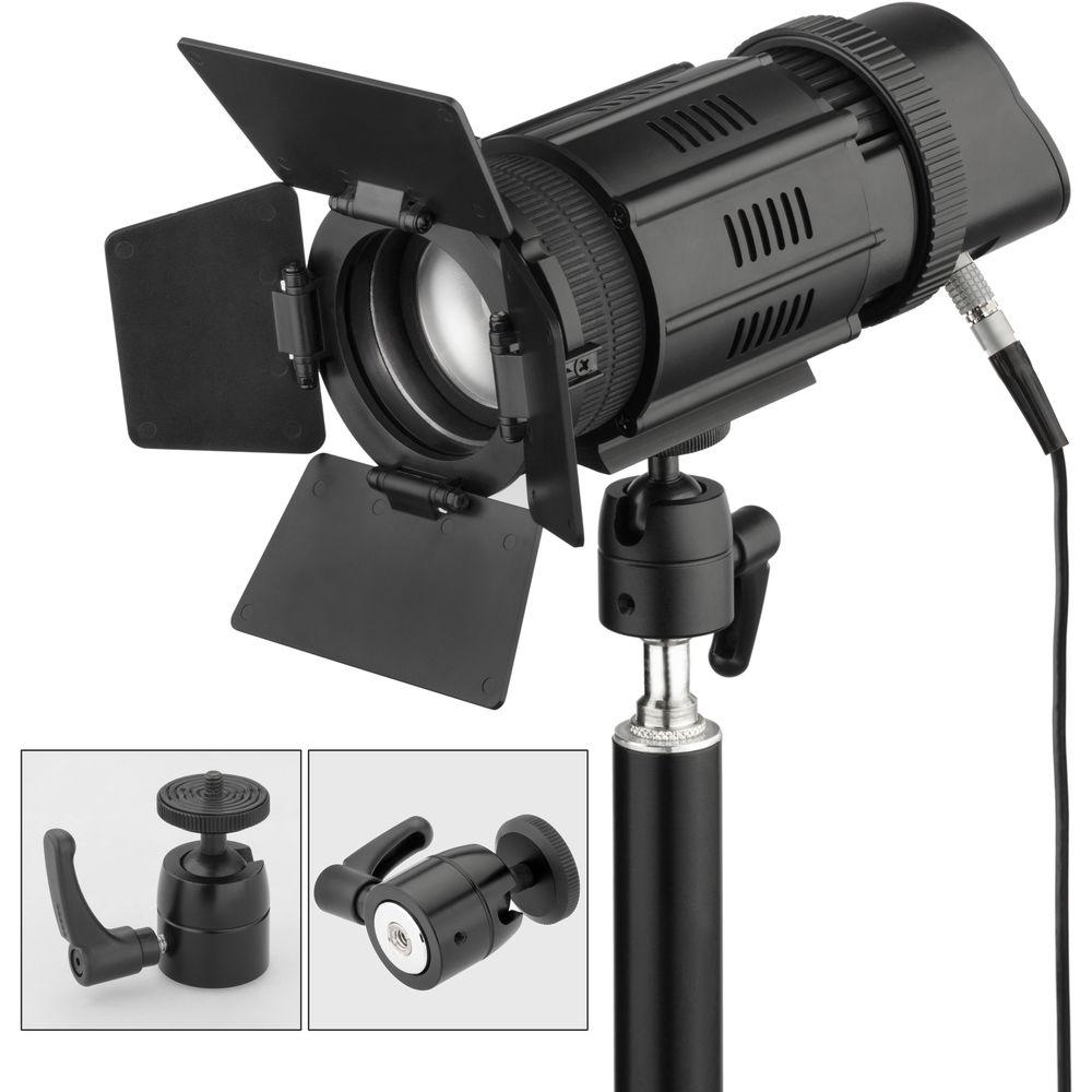 Genaray Contender LED Focusing Spot 3-Light Kit with Battery Module Kit