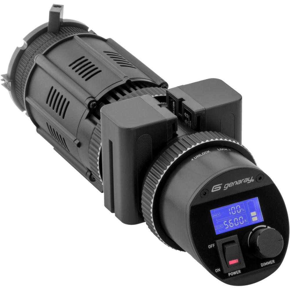 Genaray Contender LED Focusing Spot 3-Light Kit with Battery Module Kit