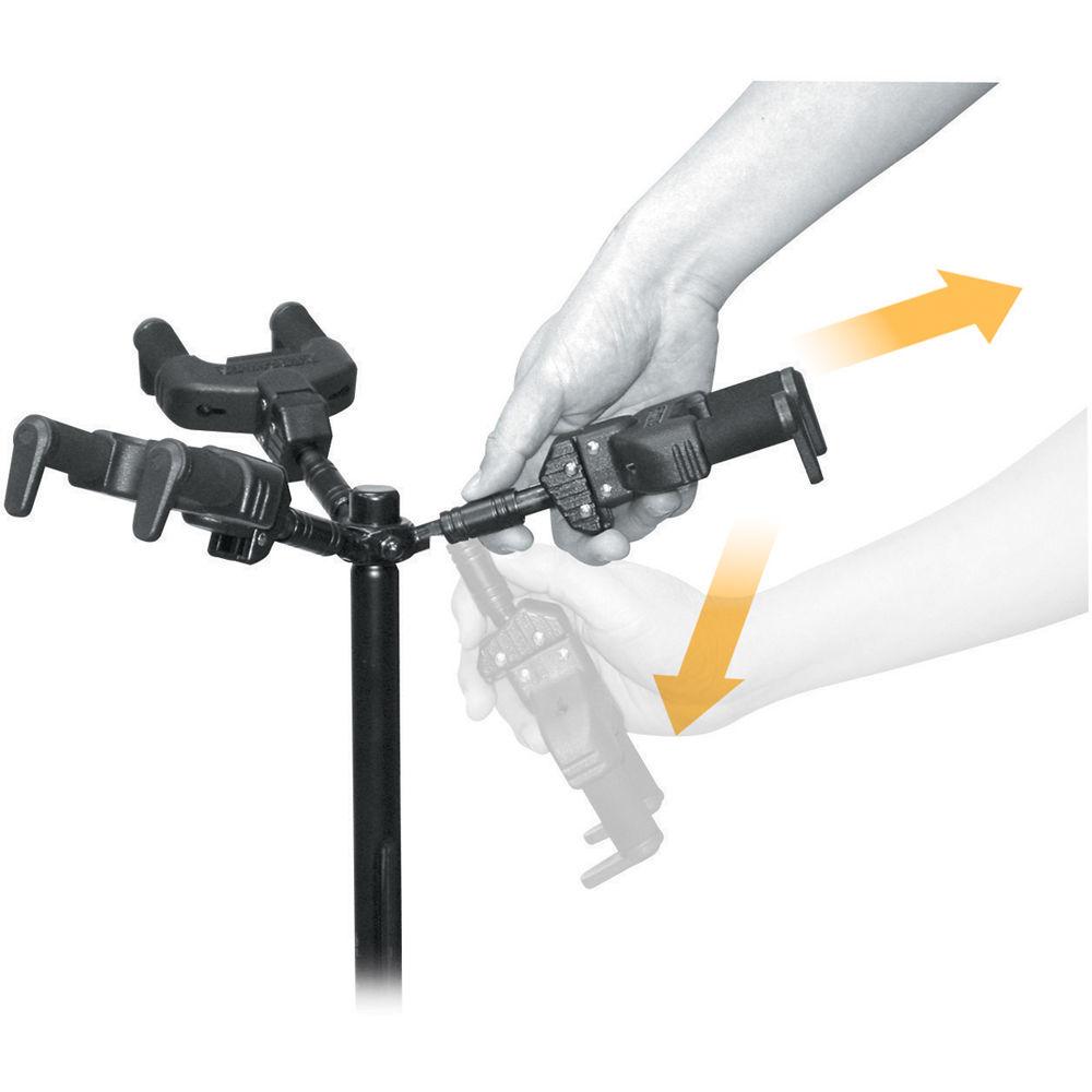 HERCULES Stands Auto-Grip Tri-Guitar Stand with Backrests