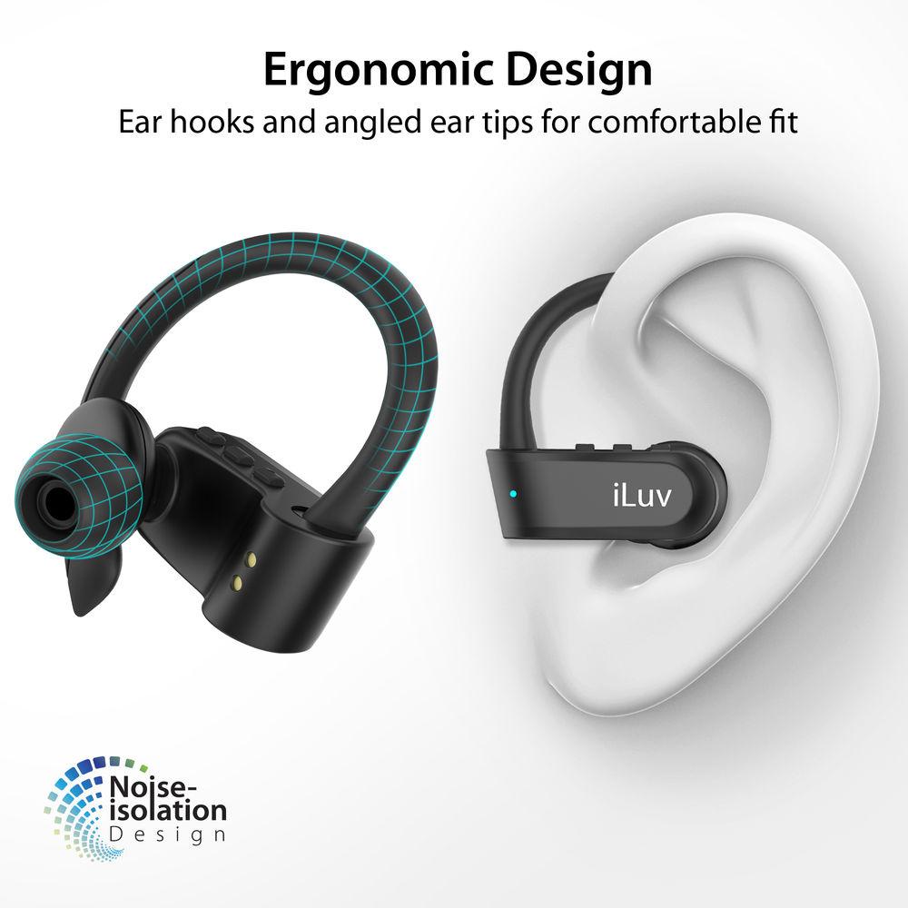 iLuv FitActive Jet 5 Wireless In-Ear Earbuds with Charging Case