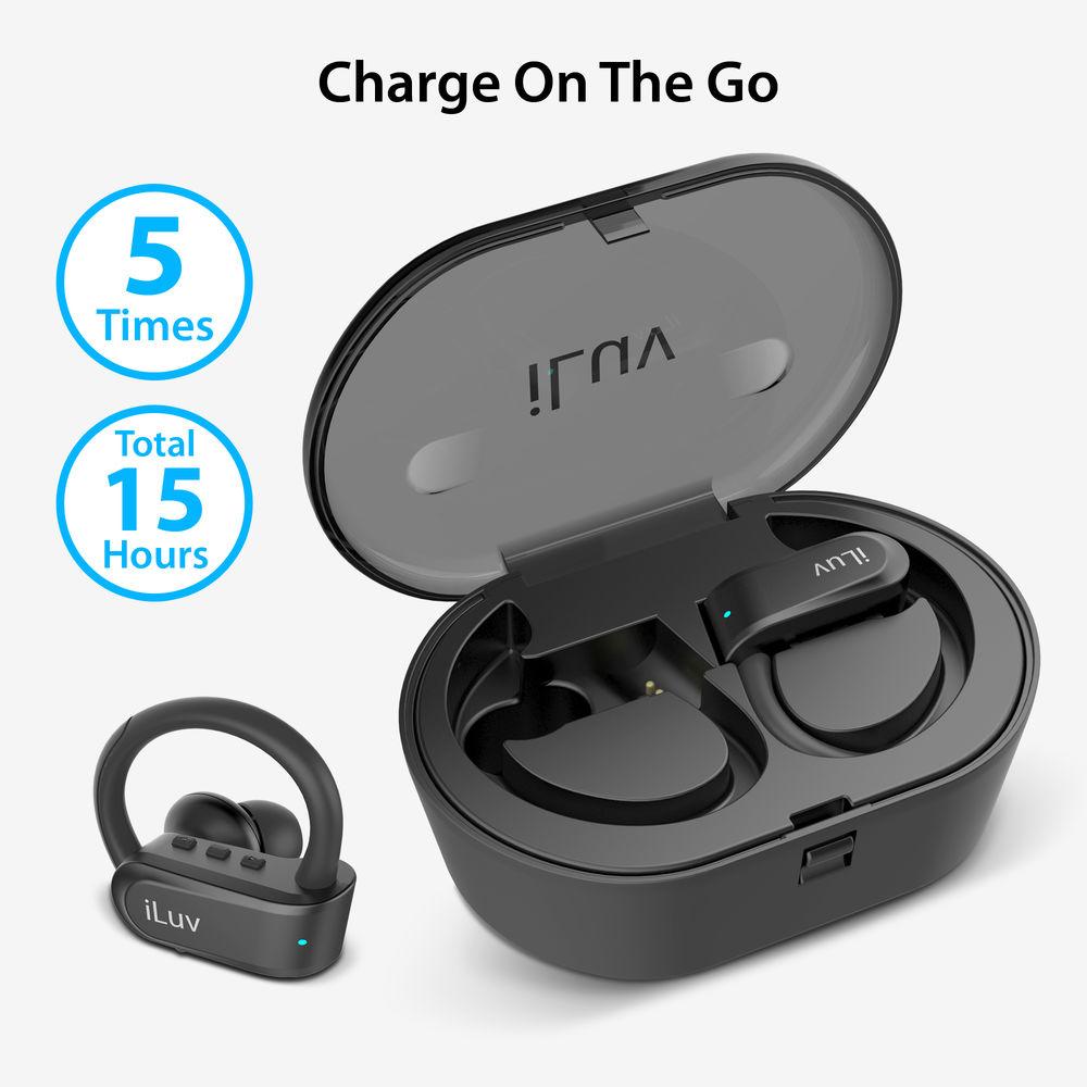 iLuv FitActive Jet 5 Wireless In-Ear Earbuds with Charging Case