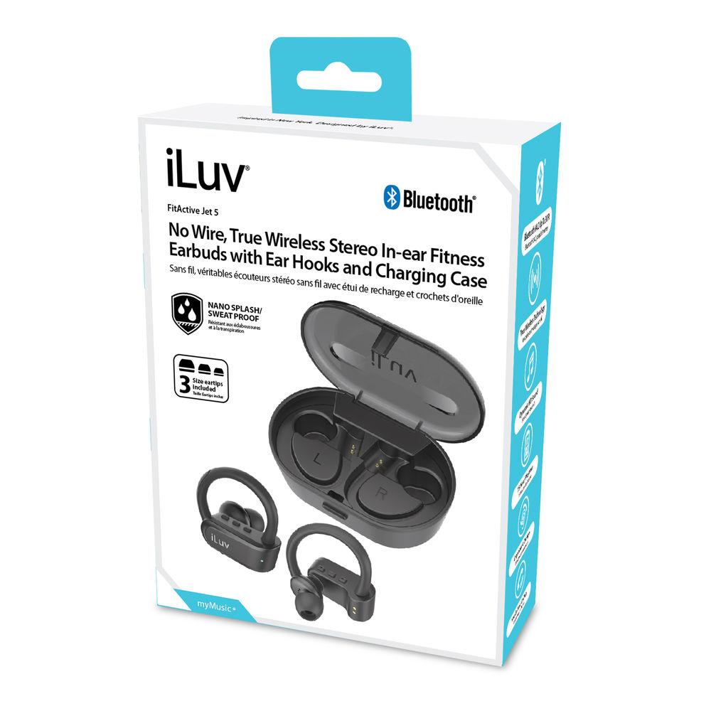 iLuv FitActive Jet 5 Wireless In-Ear Earbuds with Charging Case
