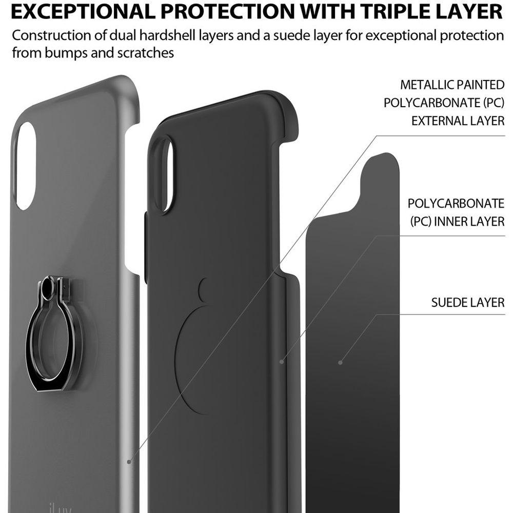 iLuv Metal Forge Ring Case for iPhone X Xs