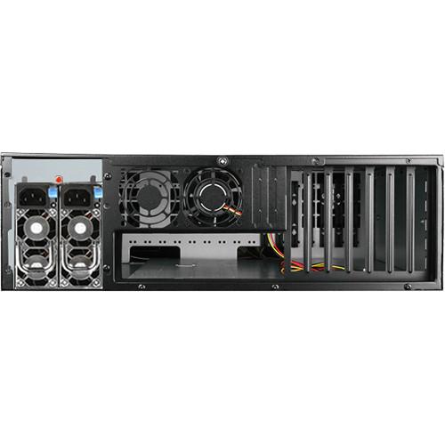 iStarUSA D-300LSEA 3 RU High-Performance Rackmount Chassis with 800W Redundant Power Supply