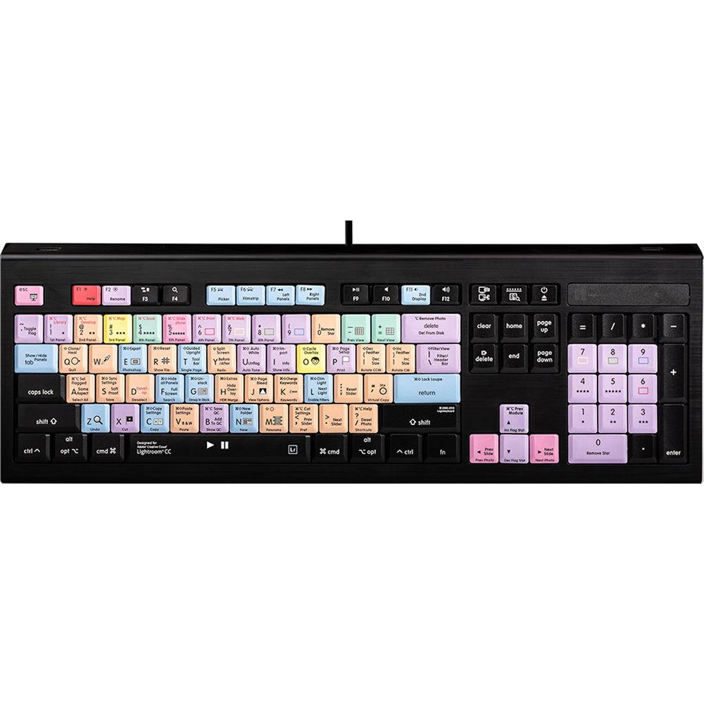 LogicKeyboard Astra Series Adobe Lightroom CC CS6 Mac Backlit Keyboard