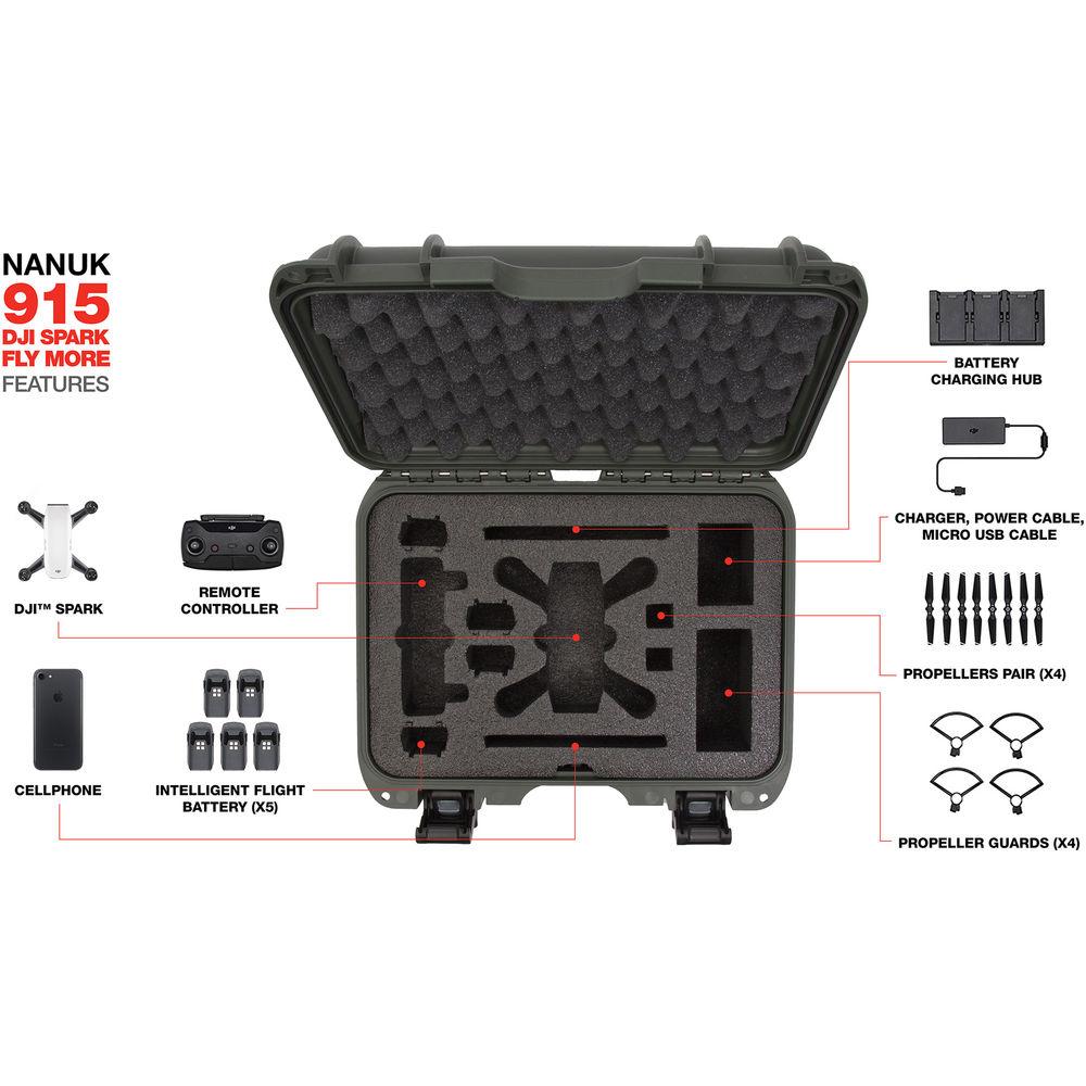 Nanuk 915 Case for DJI Spark Fly More Combo