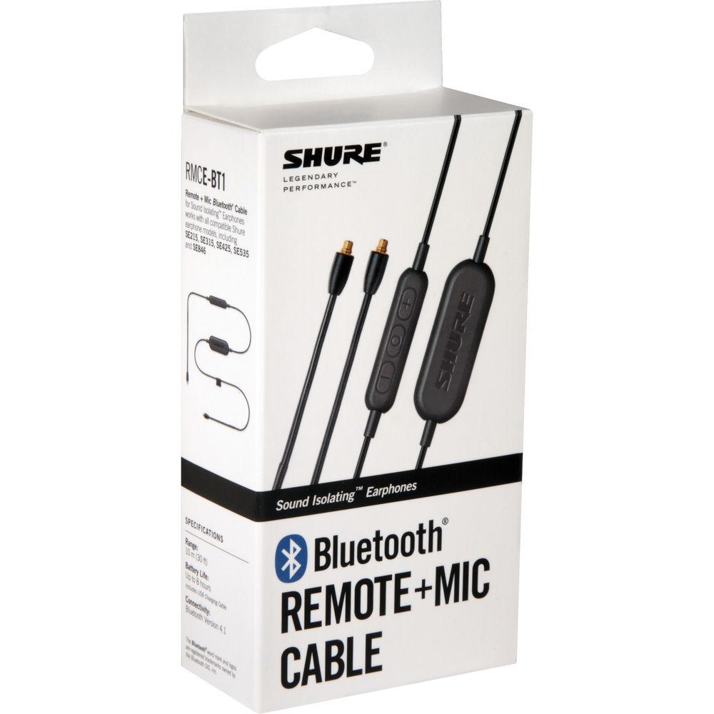 Shure RMCE-BT1, Bluetooth Enabled Remote Mic Accessory Cable for SE Model Earphones