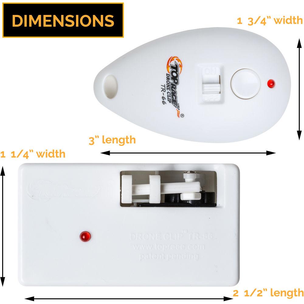Top Race Drone Clip Remote Control Object Launcher