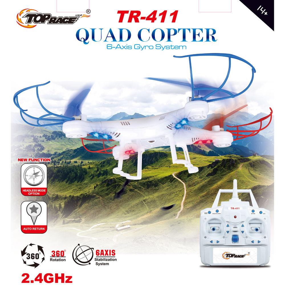 Top Race TR-411 4-Channel Quadcopter Drone