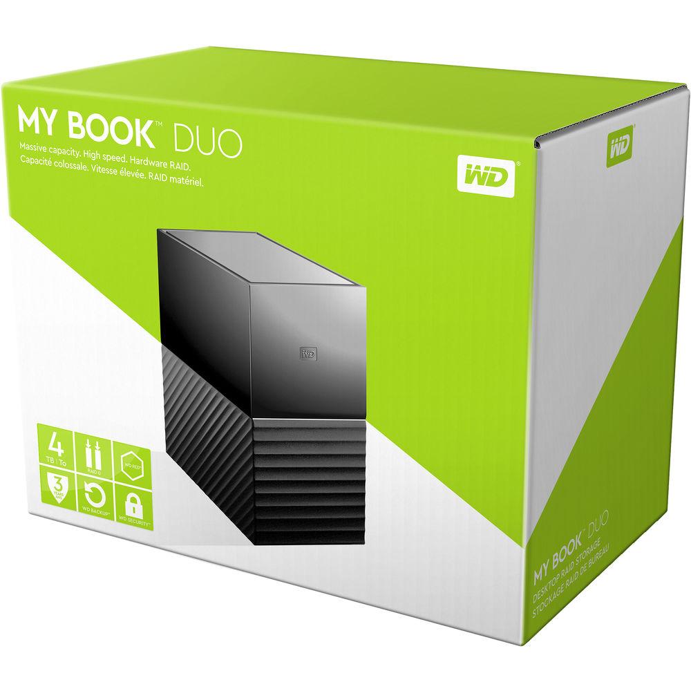WD My Book Duo 4TB Two-Bay USB 3.0 Type-C RAID Array