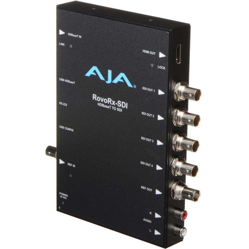 AJA UltraHD HD HDBaseT Receiver with 6G 3G-SDI & HDMI Outputs for RovoCam Camera