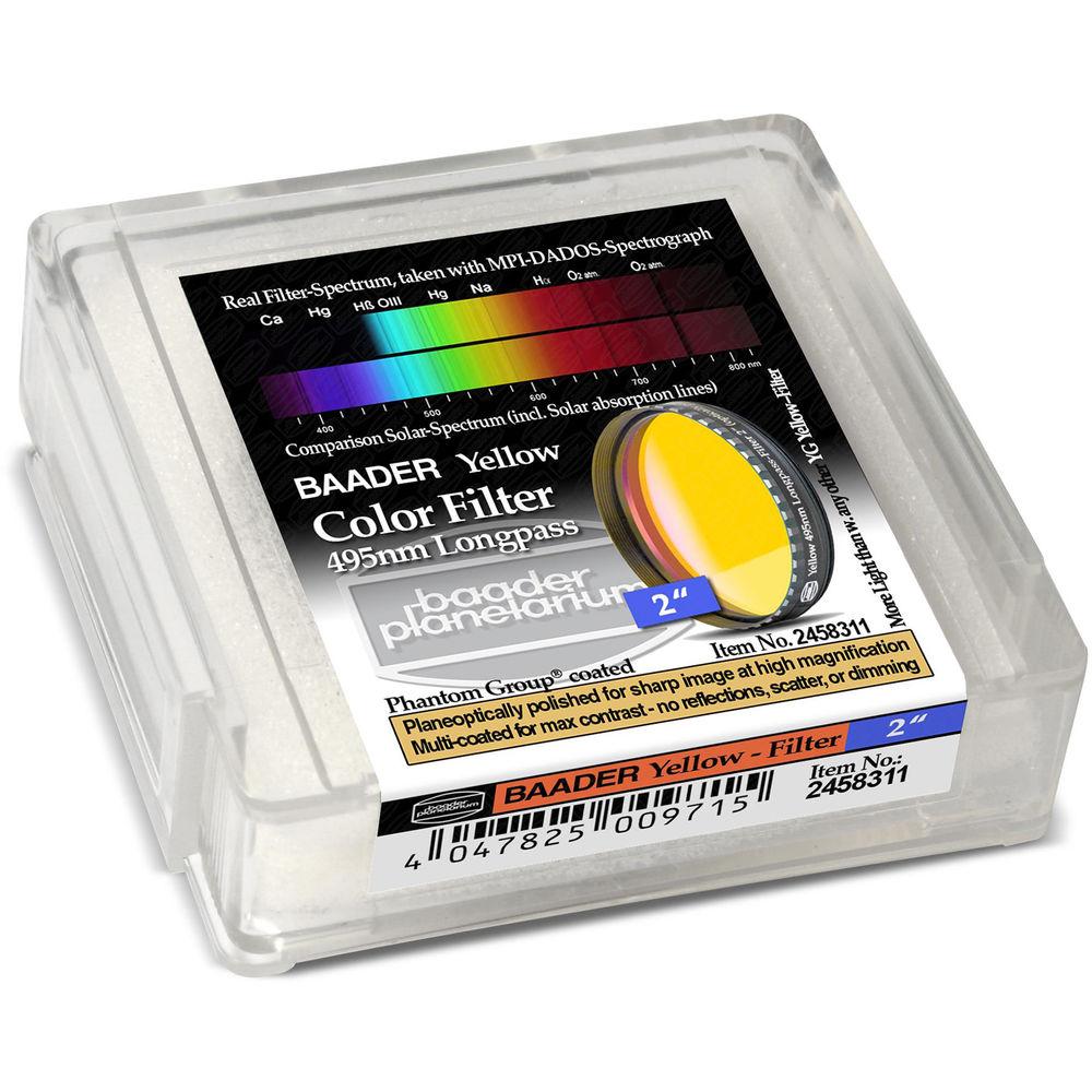 Alpine Astronomical Baader Yellow Colored Bandpass Eyepiece Filter