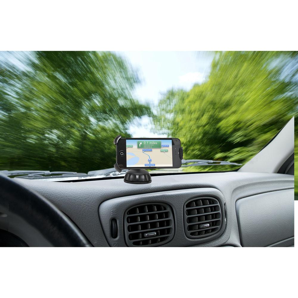 Bracketron Xtreme Grip XL Cell Phone Holder with USB Socket Charger for Select Smartphones and Portable Devices