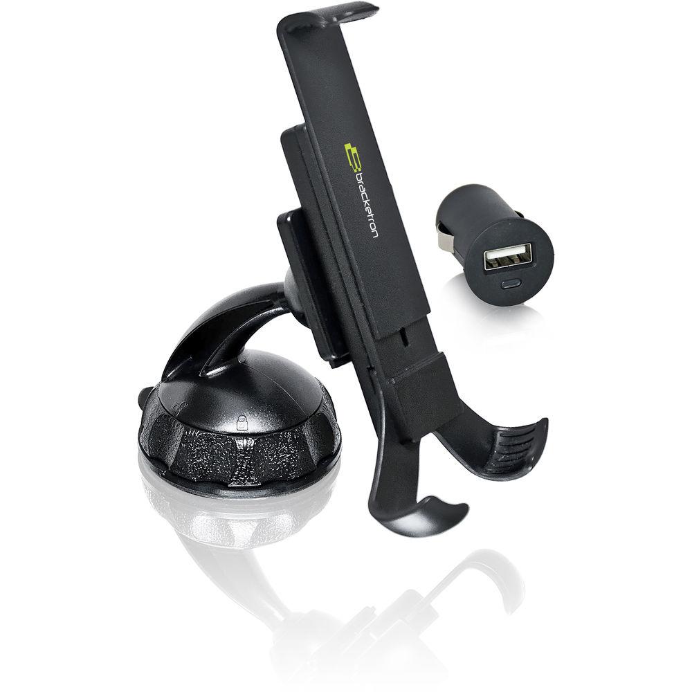 Bracketron Xtreme Grip XL Cell Phone Holder with USB Socket Charger for Select Smartphones and Portable Devices
