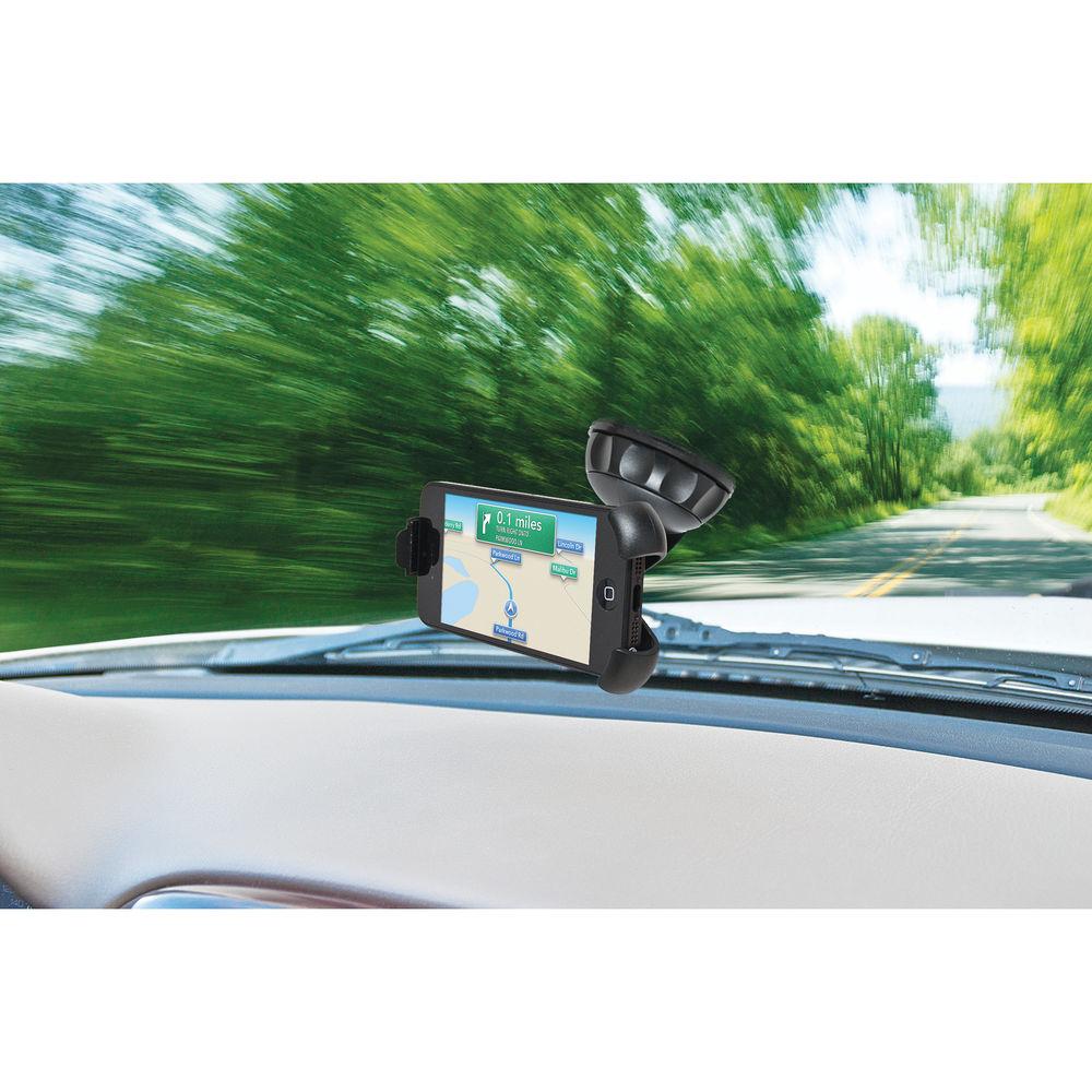 Bracketron Xtreme Grip XL Cell Phone Holder with USB Socket Charger for Select Smartphones and Portable Devices