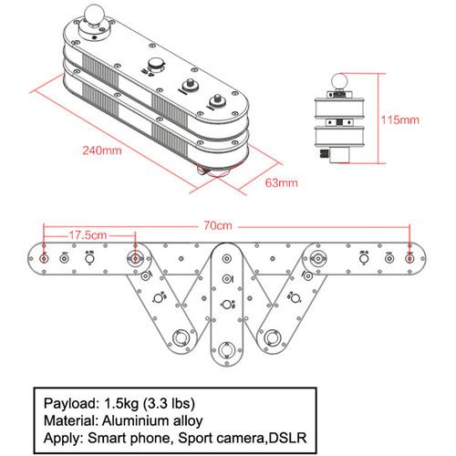 CAME-TV SL02 Folding Arm Camera Slider