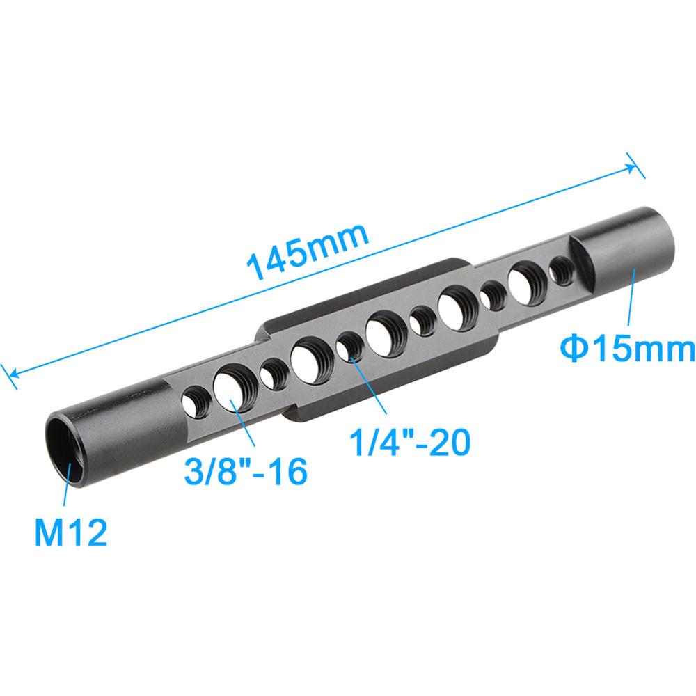 CAMVATE 15mm Side Rod with Threads & NATO Rail