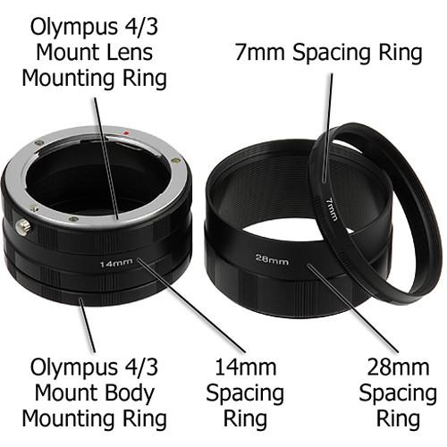 FotodioX Macro Extension Tube Set for 4 3-Mount Cameras: for Extreme Close-Up Photography