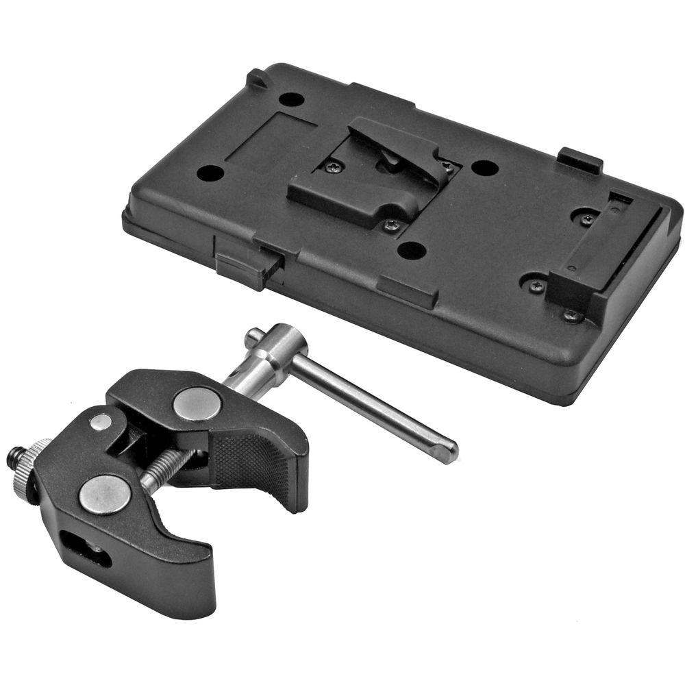 GyroVu D-Tap Battery Plate with 1 4"-20 Thread & Adjustable Clamp Mount