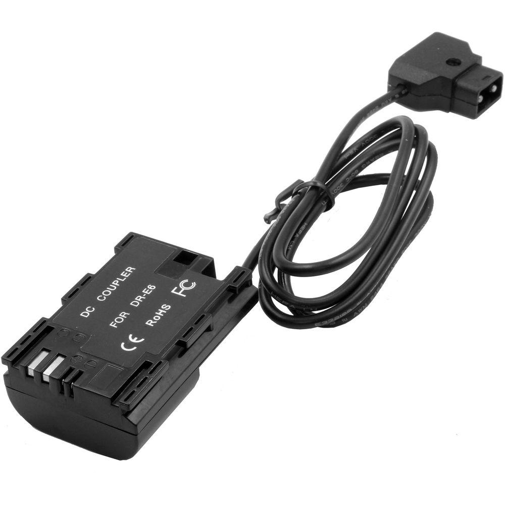 GyroVu Gold Mount Battery CF Plate & D-Tap LP-E6 Adapter Cable for DJI Ronin Gimbals